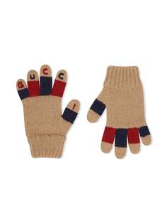 Gucci Kids перчатки с вышитым логотипом