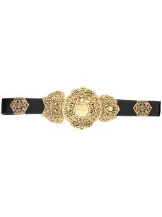 Saint Laurent ремень с гравированной пряжкой