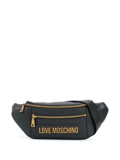 Love Moschino поясная сумка с логотипом
