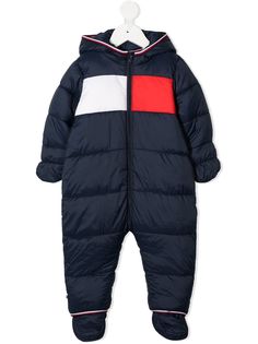 Tommy Hilfiger Junior дутый комбинезон в стиле колор-блок