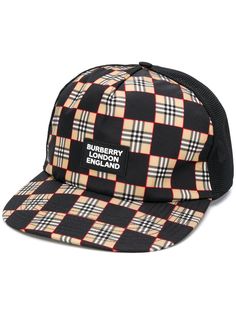 Burberry бейсболка в клетку Vintage Check