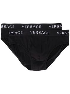 Versace комплект трусов-брифов с логотипом