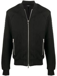 Balmain бомбер с тисненым логотипом