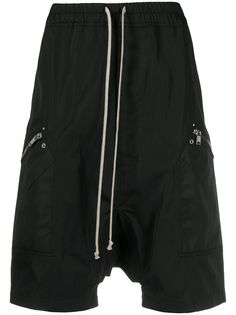 Rick Owens шорты с кулиской и низким шаговым швом