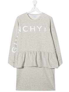 Givenchy Kids платье-толстовка с баской