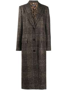 Dolce & Gabbana длинное пальто в клетку
