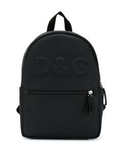 Dolce & Gabbana Kids рюкзак с тисненым логотипом