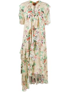colville платье асимметричного кроя с цветочным принтом