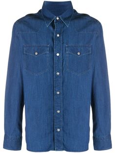 Tom Ford джинсовая рубашка с карманами