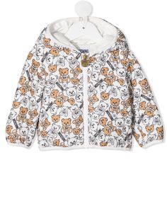 Moschino Kids куртка-пуховик с принтом Teddy Bear