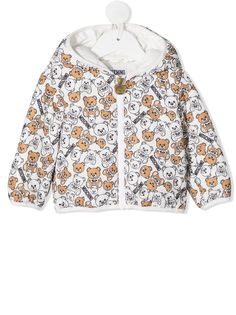 Moschino Kids куртка-пуховик с принтом Teddy Bear