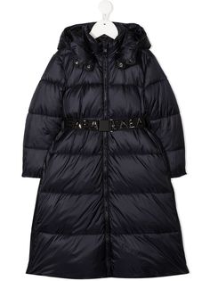 Emporio Armani Kids пуховик с поясом