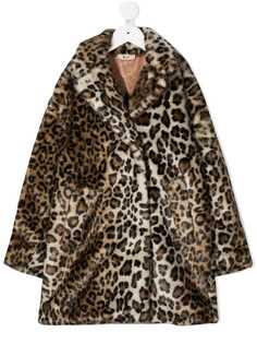 Nº21 Kids пальто с леопардовым принтом
