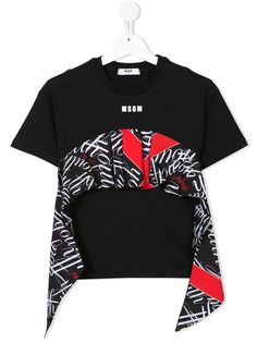 Msgm Kids футболка с монограммой