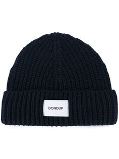 Dondup шапка бини в рубчик с логотипом