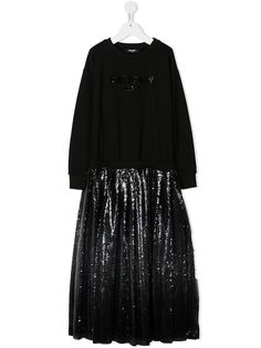 Balmain Kids платье с пайетками
