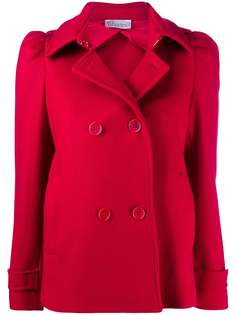 RED Valentino двубортный жакет со сборками