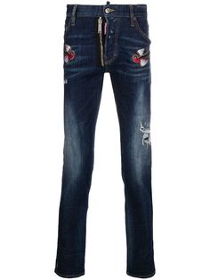 Dsquared2 джинсы с нашивкой-логотипом