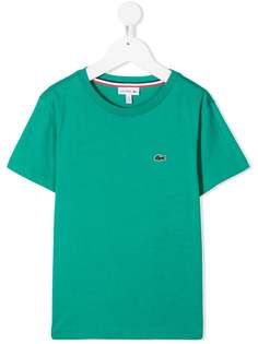 Lacoste Kids футболка с вышитым логотипом