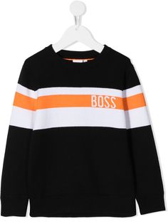 BOSS Kidswear джемпер с контрастными полосками