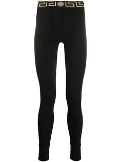 Versace тайтсы с орнаментом Greca
