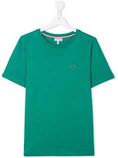 Lacoste Kids футболка с вышитым логотипом