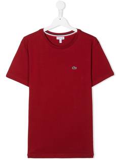 Lacoste Kids футболка с вышитым логотипом