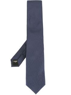 Fendi жаккардовый галстук с монограммой FF