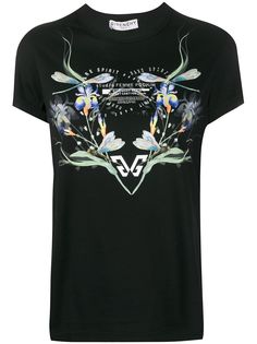Givenchy футболка с круглым вырезом и цветочным принтом