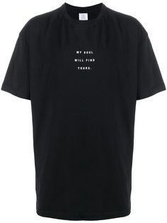 Vetements футболка с надписью