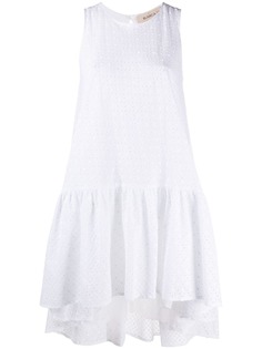 Blanca Vita расклешенное платье мини с вышивкой