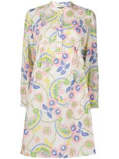 A.P.C. платье-рубашка с цветочным принтом