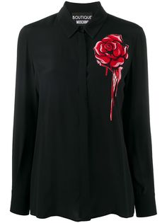 Boutique Moschino рубашка с цветочным принтом