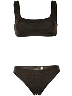 Fendi Pre-Owned бикини с узором Zucca