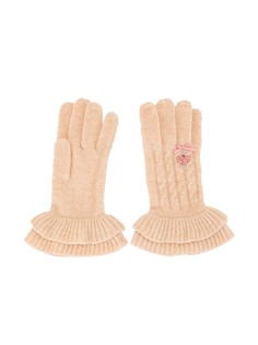 Familiar перчатки с вышивкой и расклешенными манжетами