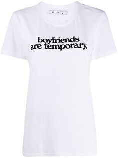Off-White футболка с надписью