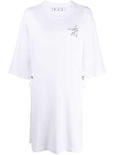 Off-White платье-футболка с принтом Birds