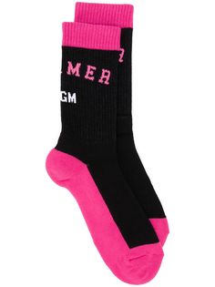 MSGM трикотажные носки вязки интарсия