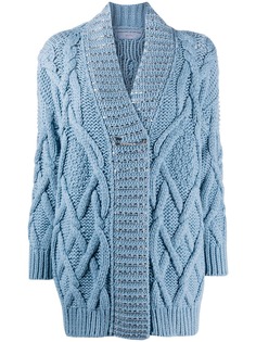 Ermanno Scervino декорированный кардиган фактурной вязки