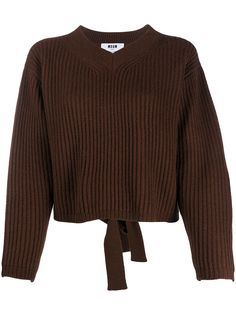MSGM джемпер с завязками сзади