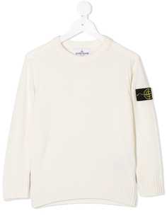 Stone Island Junior джемпер с нашивкой-логотипом