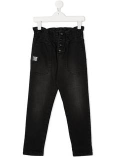 Dkny Kids джинсы с завышенной талией и логотипом