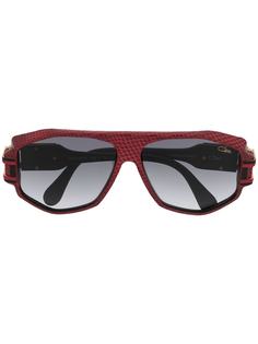 Cazal фактурные солнцезащитные очки-авиаторы