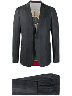 Etro костюм-двойка в тонкую полоску