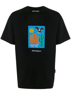 Palm Angels футболка с графичным принтом