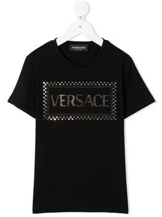 Young Versace футболка с вышитым логотипом