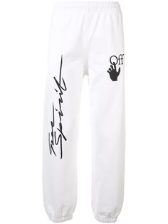 Off-White зауженные спортивные брюки Free Spirit