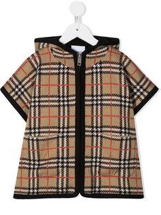 Burberry Kids топ на молнии с капюшоном