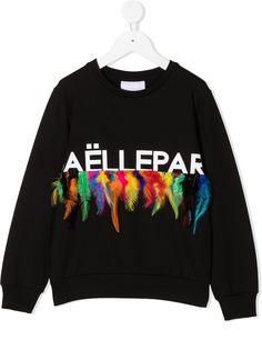 Gaelle Paris Kids толстовка с перьями
