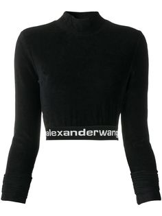 Alexander Wang укороченная вельветовая толстовка